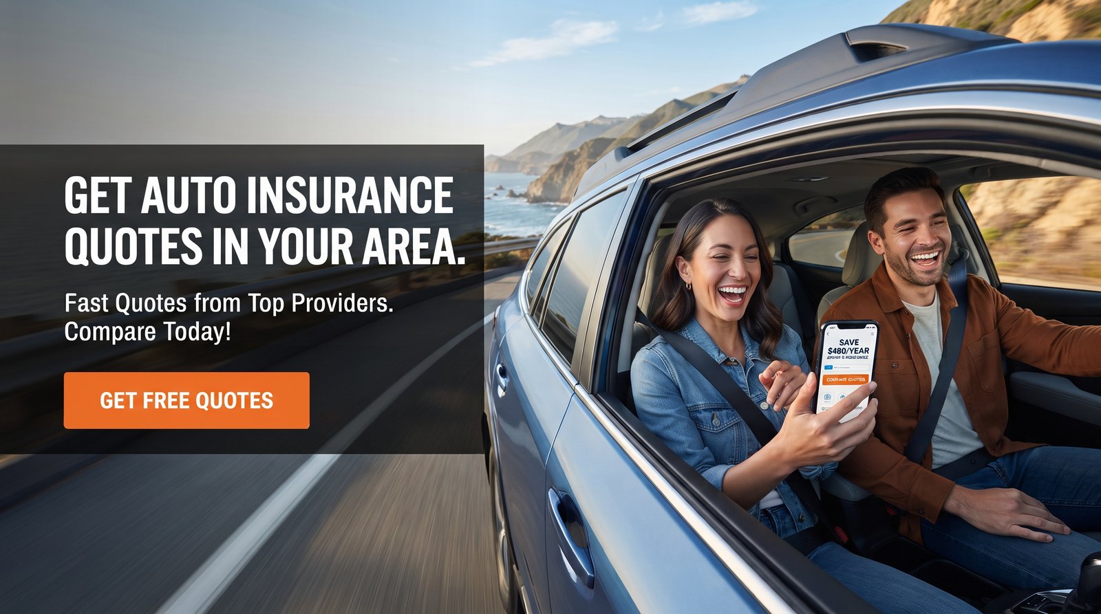 Mature driver reviewing auto insurance paperwork and a tablet at a kitchen table in natural light